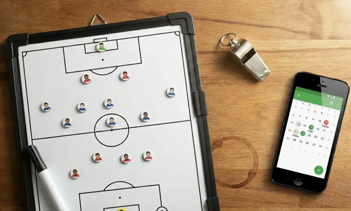 Treinos Táticos no Futebol Amador: Como Definir Formação, Posicionamento e Evoluir Jogo a Jogo